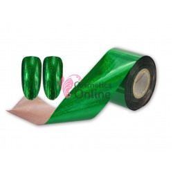 Folii de transfer, folie de unghii cu reflexii holografice Green F103